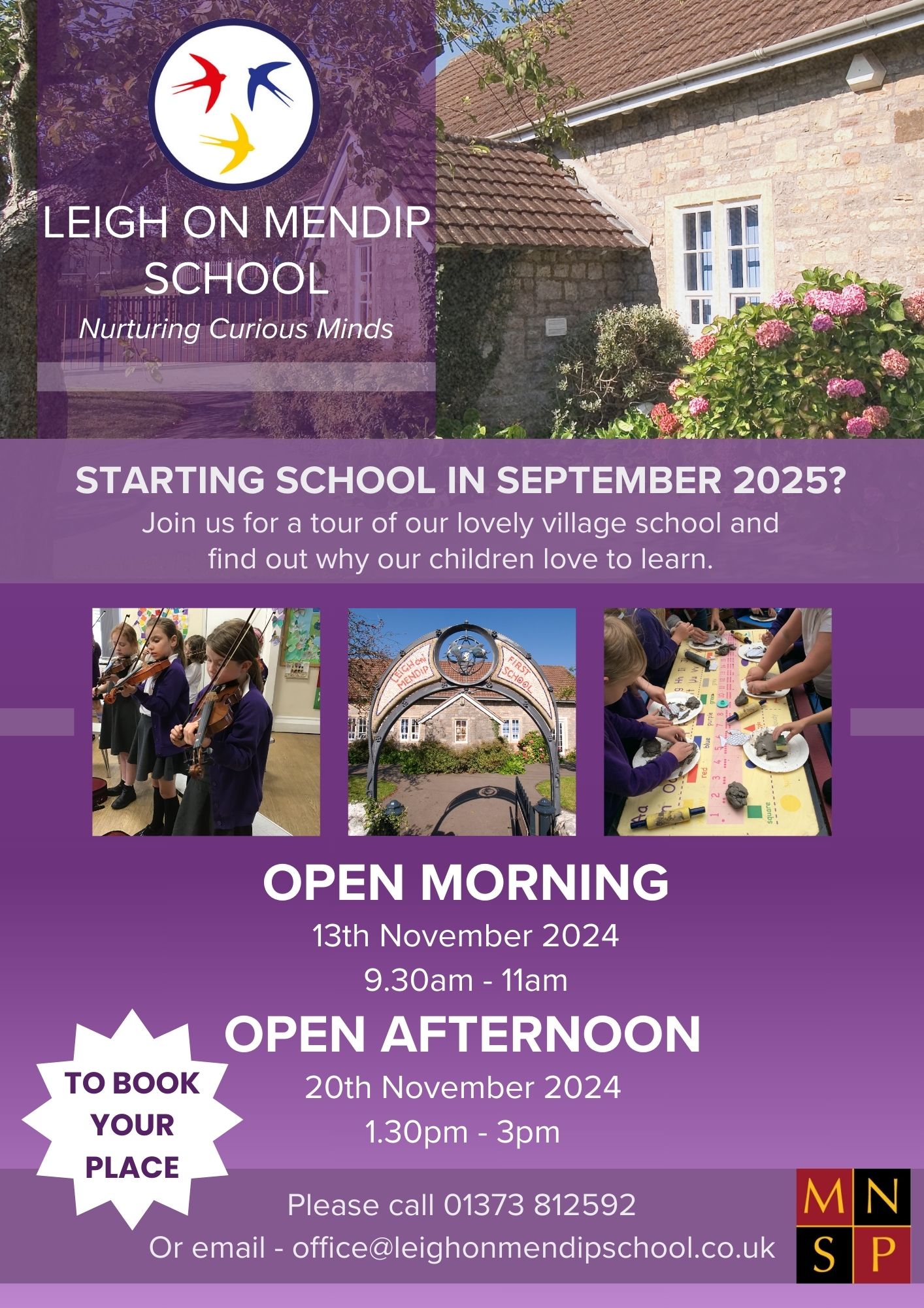 Come and join our open days!